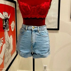American Apparel Jean shorts